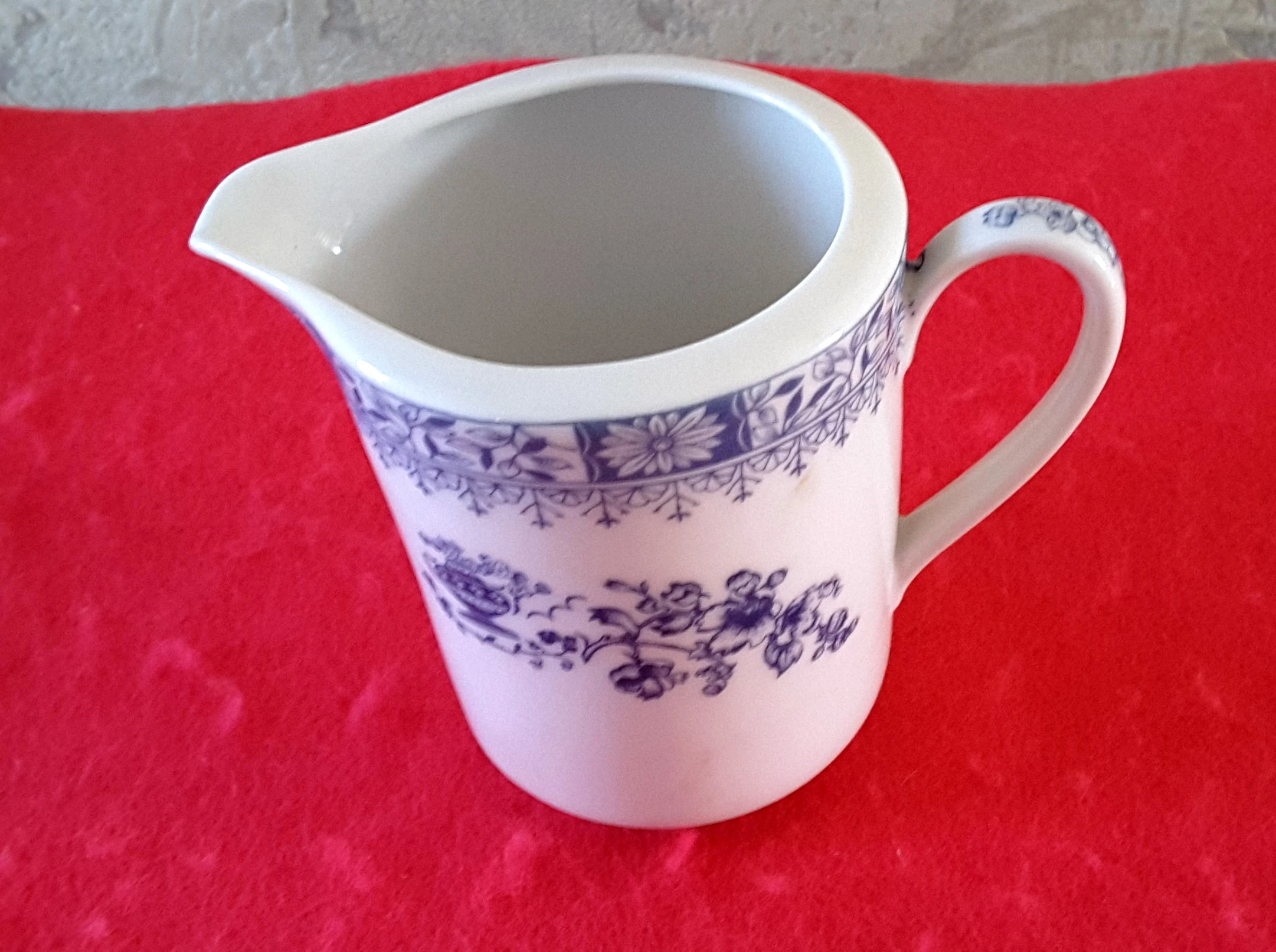Tête à tête – Pequeno-almoço – Krönen Porzellan – Branco com decoração azul – photo 4